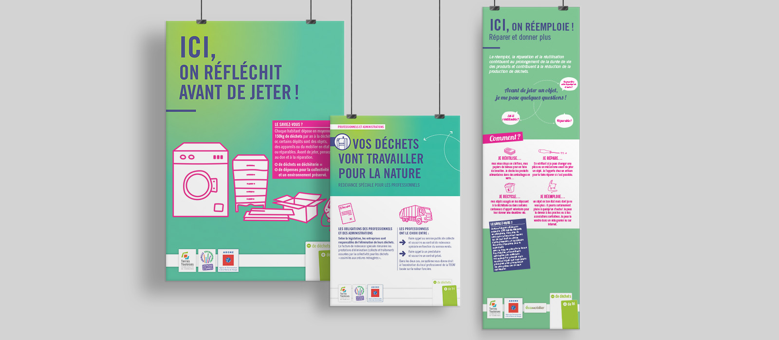 Communauté de communes de Terres Touloises - Campagne 2017-2018 : communication - réduction des déchets - Création graphique - design d’espace et signalétique - édition - transition écologique